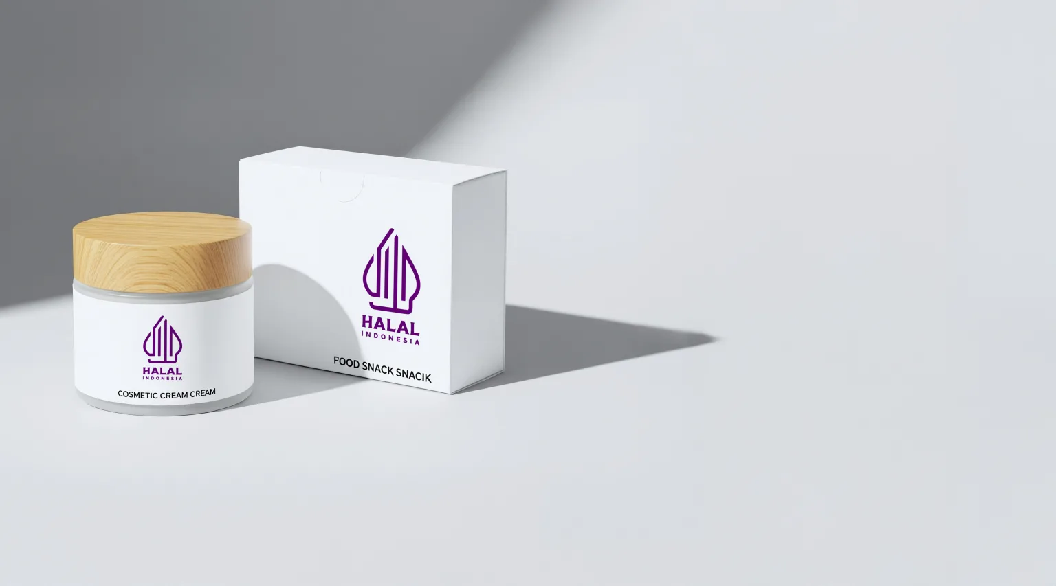 Halal logo on product packaging